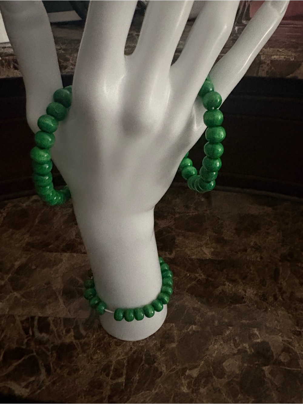Green Beaded Bracelet Women Jewelry